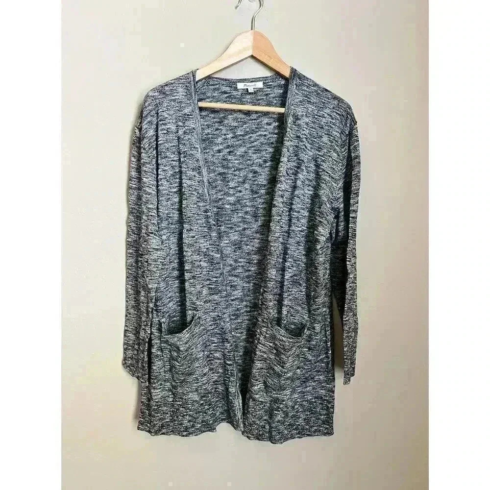 Madewell Summer Ryder Cardigan Marled Panda Size Medium